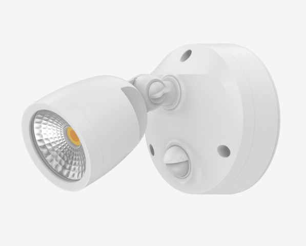 MURO-ECO 10W WHITE WITH SENSOR POLYCARB SPOTLIGHT IP65